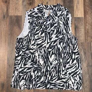 Rachel‎ Zoe Sleeveless Cowl Neck Blouse.  Size Large. NWT.